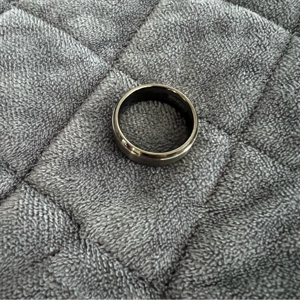 Tungsten carbide wedding band ring 8mm 9.5 gray